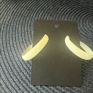 Yellow Hoop Earrings